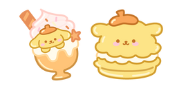 Sanrio Pompompurin Ice Cream and Macaron Cursor