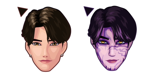 KPop Demon Hunters Jinu and his Demon Form Cursor