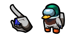 Among Us Gray Wild Duck Character Cursor