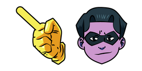 Invincible Oliver Grayson y un Mano cursor