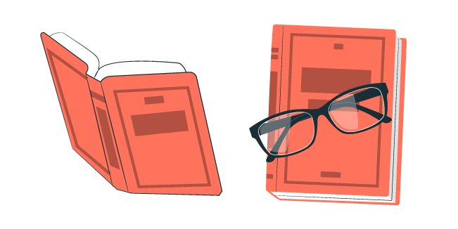 Librarian: Book and Glasses Cursor