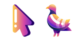 Minimal Gradient Pigeon Violet Curseur