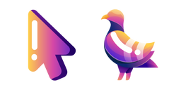 Minimal Gradient Purple Pigeon Cursor