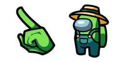 Among Us Green Gardener Character Cursor