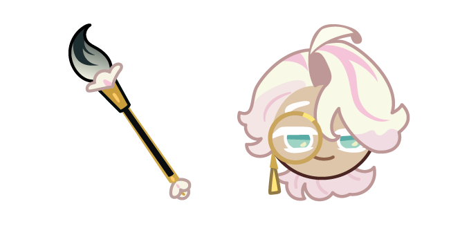 Cookie Run Camellia Cookie et son Pinceau Cursor