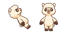 Mignonne Llama Beige Debout Curseur
