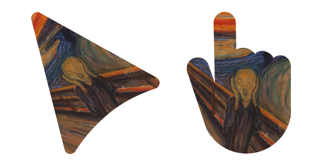 Art Edvard Munch's The Scream курсор
