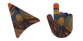 Курсор Art Edvard Munch's The Scream