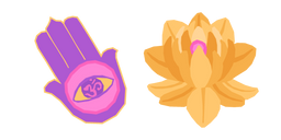 Hand of Fatima and Golden Lotus Cursor