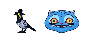 KPop Demon Hunters Tigre y Pájaro cursor