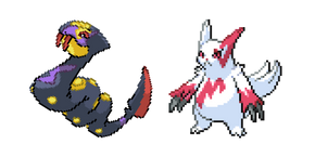 Курсор Pokemon Seviper and Zangoose Pixel