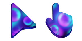 Burbujas Azules y Moradas cursor