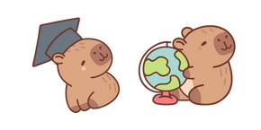 Cute Capybara Teacher Cursor