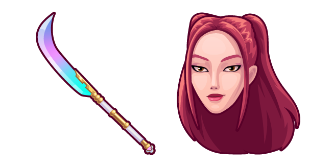 KPop Demon Hunters Mira and a Glaive Cursor