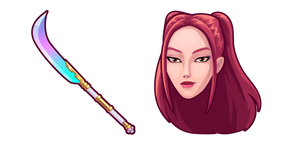 KPop Demon Hunters Mira and a Glaive Cursor