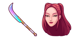 KPop Demon Hunters Mira and a Glaive Cursor