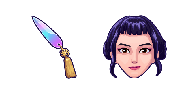 KPop Demon Hunters Zoey and Knife Cursor