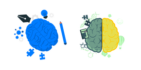 Cerveau Créatif et Logique Curseur