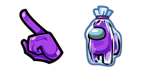 Among Us Purple Fruit Drop Candy Character Cursor