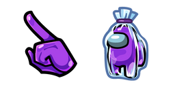 Among Us Purple Fruit Drop Candy Character Cursor