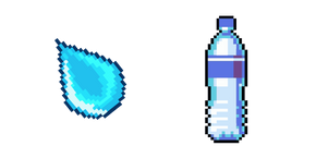 Курсор Drop and Bottle of Water Pixel