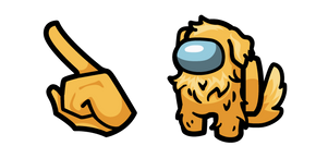 Among Us Personaje Golden Retriever Amarillo cursor