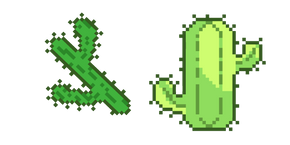 Курсор Green Cactuses Pixel