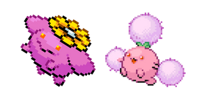 Курсор Pokemon Shiny Skiploom and Jumpluff Pixel