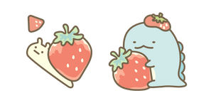 Курсор San-X Sumikko Gurashi Strawberry Nisetsumuri and Tokage