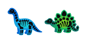 Siluetas de Dinosaurios Rayos X cursor