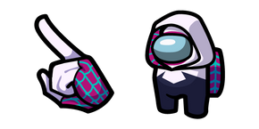 Курсор Among Us White Spider-Woman Gwen Stacy Character