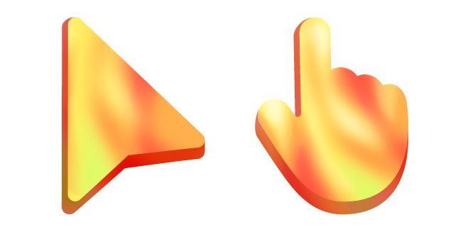 Mango Colored Fluids Cursor