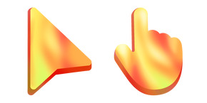 Mango Colored Fluids Cursor