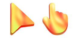 Mango Colored Fluids Cursor