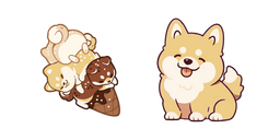 Cute Puppy Ice Cream Cursor
