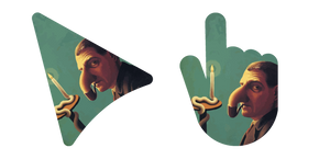Surreal Art Lámpara del Filósofo de René Magritte cursor