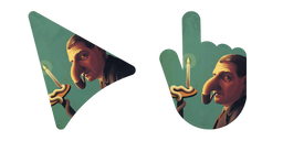 Art Surréaliste La Lampe du Philosophe de René Magritte Curseur