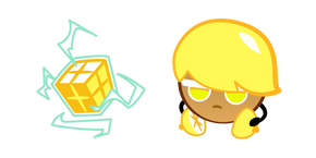 Cookie Run Lemon Cookie y un Cubo cursor