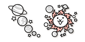 The Battle Cats Solar Cat et des Planètes Curseur