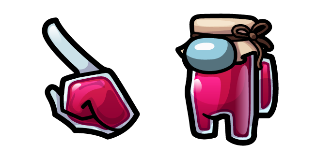 Among Us Pink Jam in Jar Character курсор