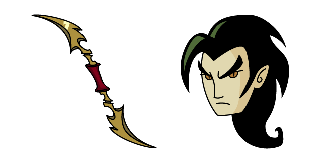 Xiaolin Showdown Chase Young y su Espada Kwan-Dao Cursor