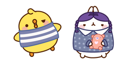 Molang Wednesday y Piu Piu Pugsley Cursor