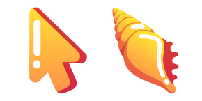 Minimal Gradient Conch Shell Cursor