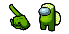 Among Us Personnage Citron Vert Curseur