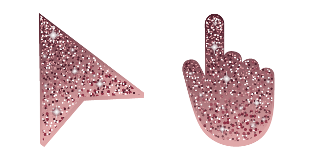 Cordovan Pink Glitter Cursor
