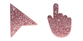 Cordovan Rosa Glitter cursor