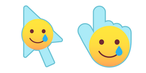 Smiling Face with a Tear Smiley Cursor
