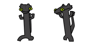 Dragón Chimuelo Bailando Meme cursor