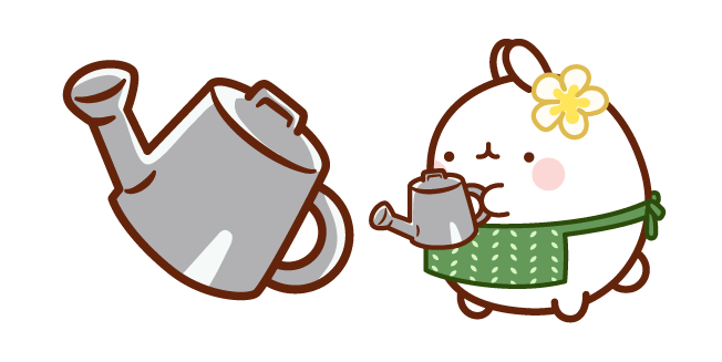 Molang Gardener with a Watering Can Cursor