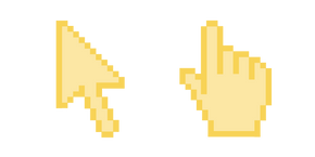 Vanille Jaune Pixel Curseur
